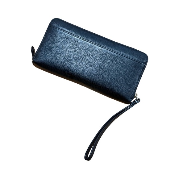 COACH Black Leather Wristlet | USED - Picture 2 of 8